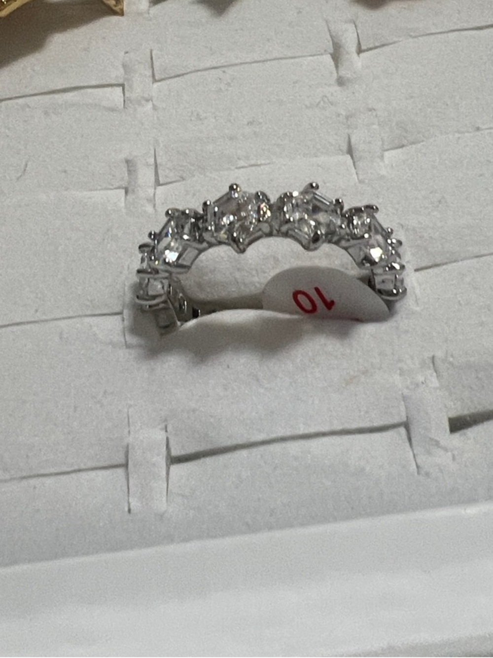 Silver Crystal Accent Women's Ring - Silver